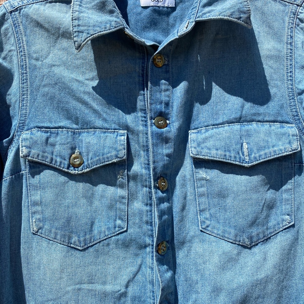 MADE GOLD DENIM ROMPER - Picture 3 of 8